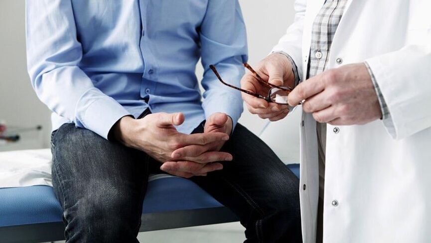 Dokter a Patient mat Prostatitis